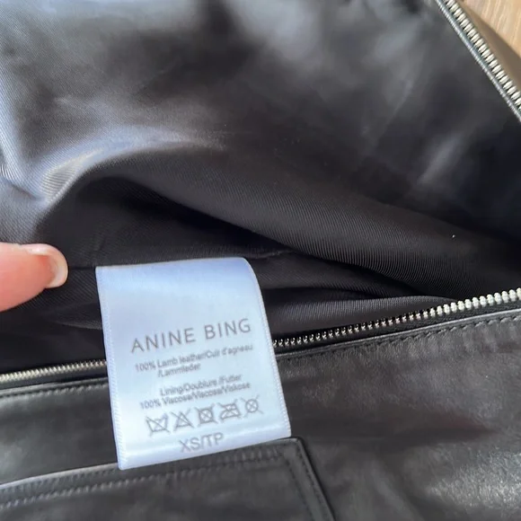 Anine Bing Lamb Leather Skirt XS - Picture 4 of 9
